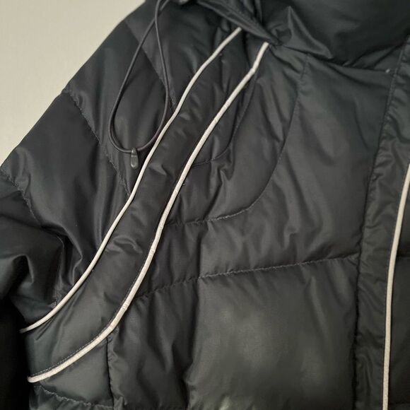 Lole Live Out Loud Every Day black hooded puffer jacket, NWOT, excellent shape,L - Picture 12 of 16